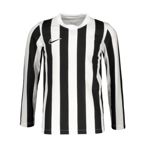 P021 - Maillot Nike Striped Division IV Manches longues enfant - CW3825 - Blanc/Noir