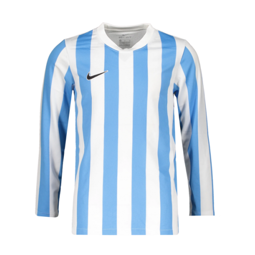 P023 - Maillot Nike Striped Division IV Manches longues enfant - CW3825 - Blanc/Bleu