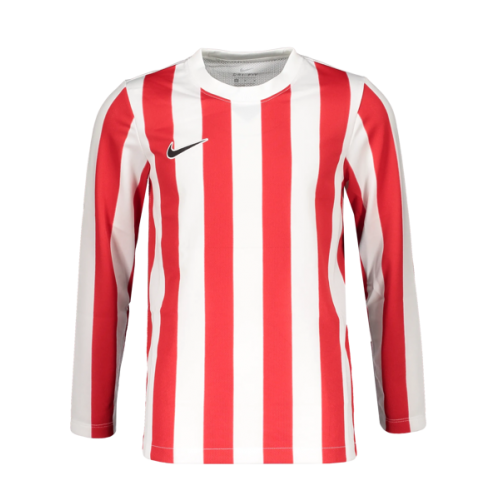 P024 - Maillot Nike Striped Division IV Manches longues enfant - CW3825 - Blanc/Rouge