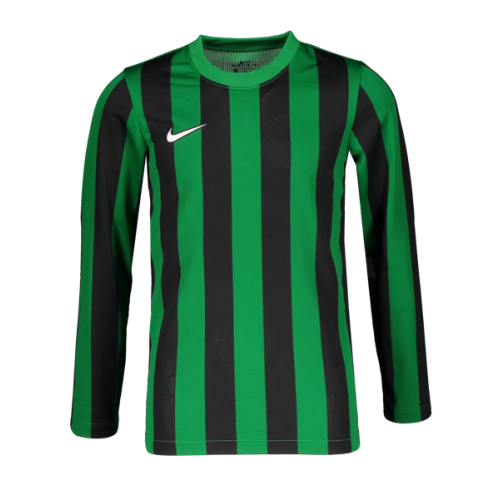 P025 - Maillot Nike Striped Division IV Manches longues enfant - CW3825 - Vert/Noir