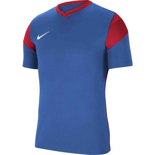 P253-Maillot Nike Park Derby III manches courtes enfant - CW3833 - Bleu/Rouge