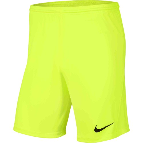 P481 - Short Nike Park III adulte - BV6855 - Jaune