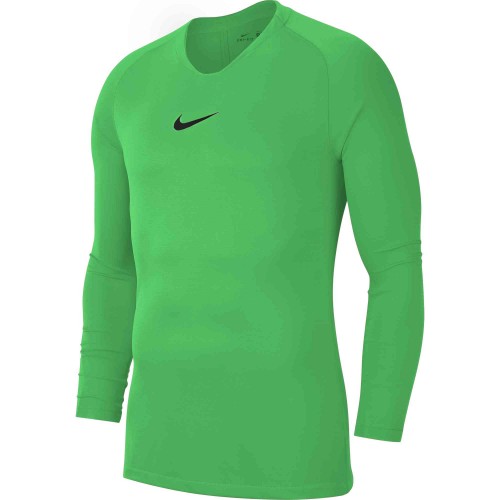 P766 - Sous maillot Nike Park First Layer manches longues enfant AV2611 - Vert