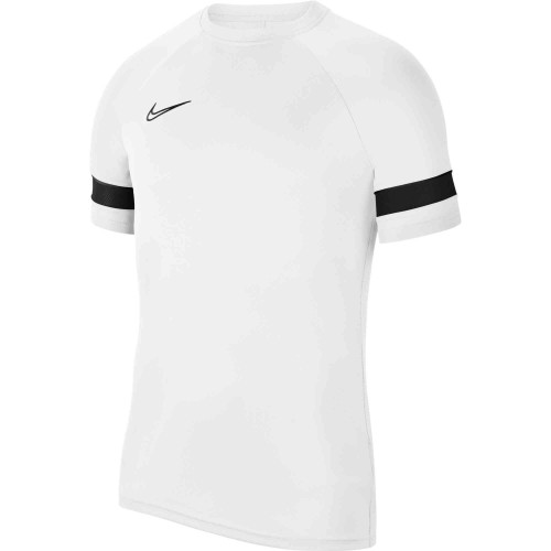 T010 - Maillot Nike Academy 21 manches courtes enfant CW6103 - Blanc