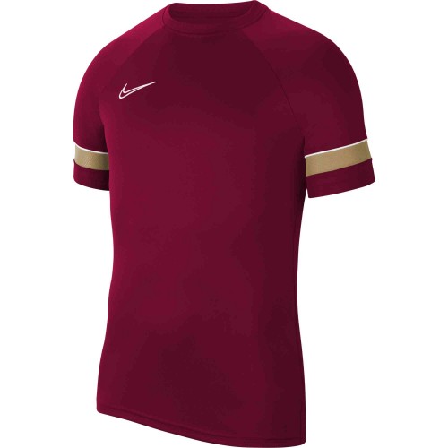 T015 - Maillot Nike Academy 21 manches courtes enfant CW6103 - Rouge