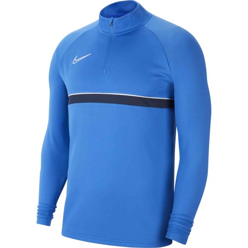 T037 - Sweat Nike Academy 21 adulte CW6110 - Bleu Roi