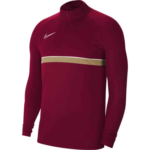 T039 - Sweat Nike Academy 21 adulte CW6110 - Rouge