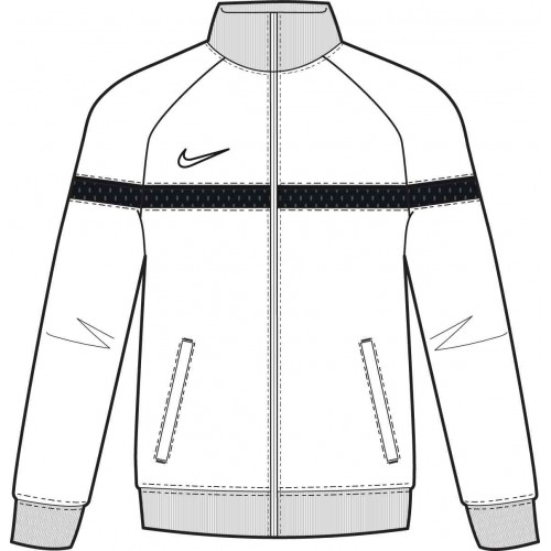 T059 - Veste Nike Academy 21 enfant CW6115 - Blanc