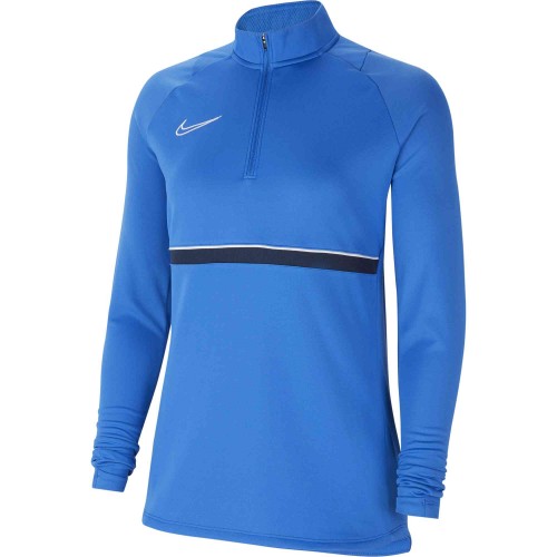T117- Sweat Nike Academy 21 Femme CV2653 - Bleu Roi